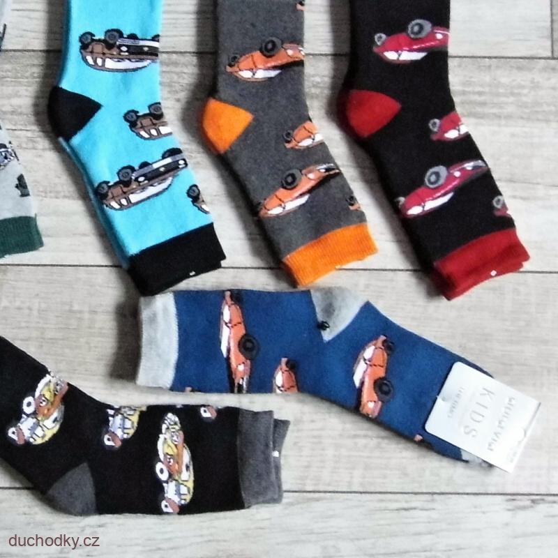dětské thermo ponožky  autíčka