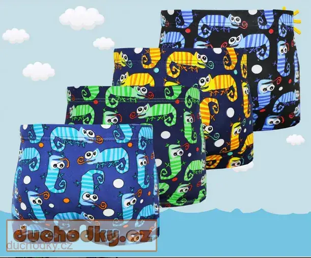 Chlapecké boxerky veselé ještěrky