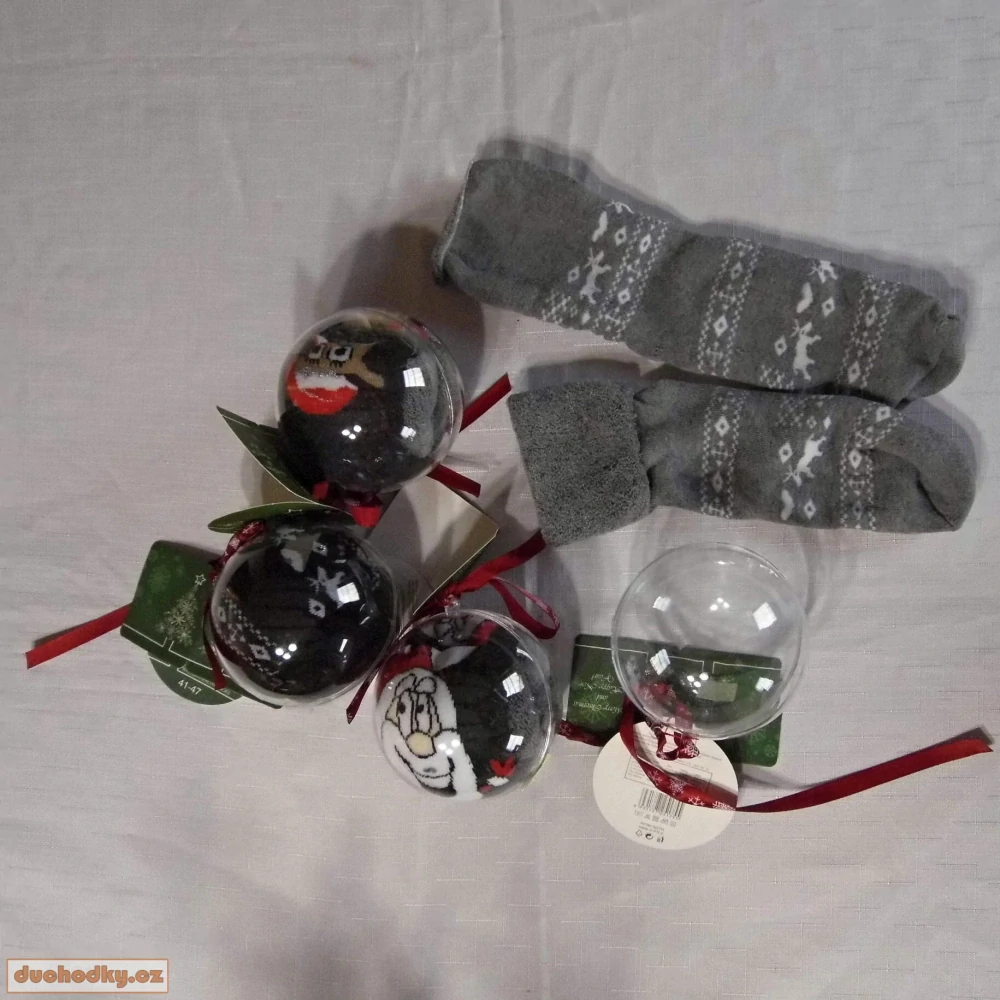  vánoční ponožky v baňce