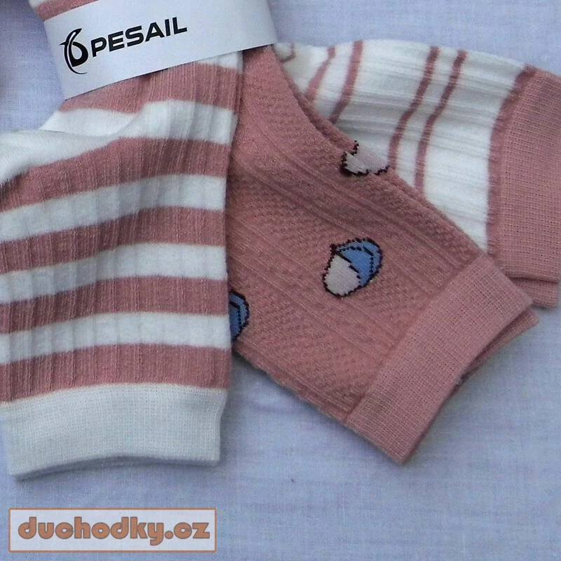 Dámské bavlněné Sportovní ponožky růžové