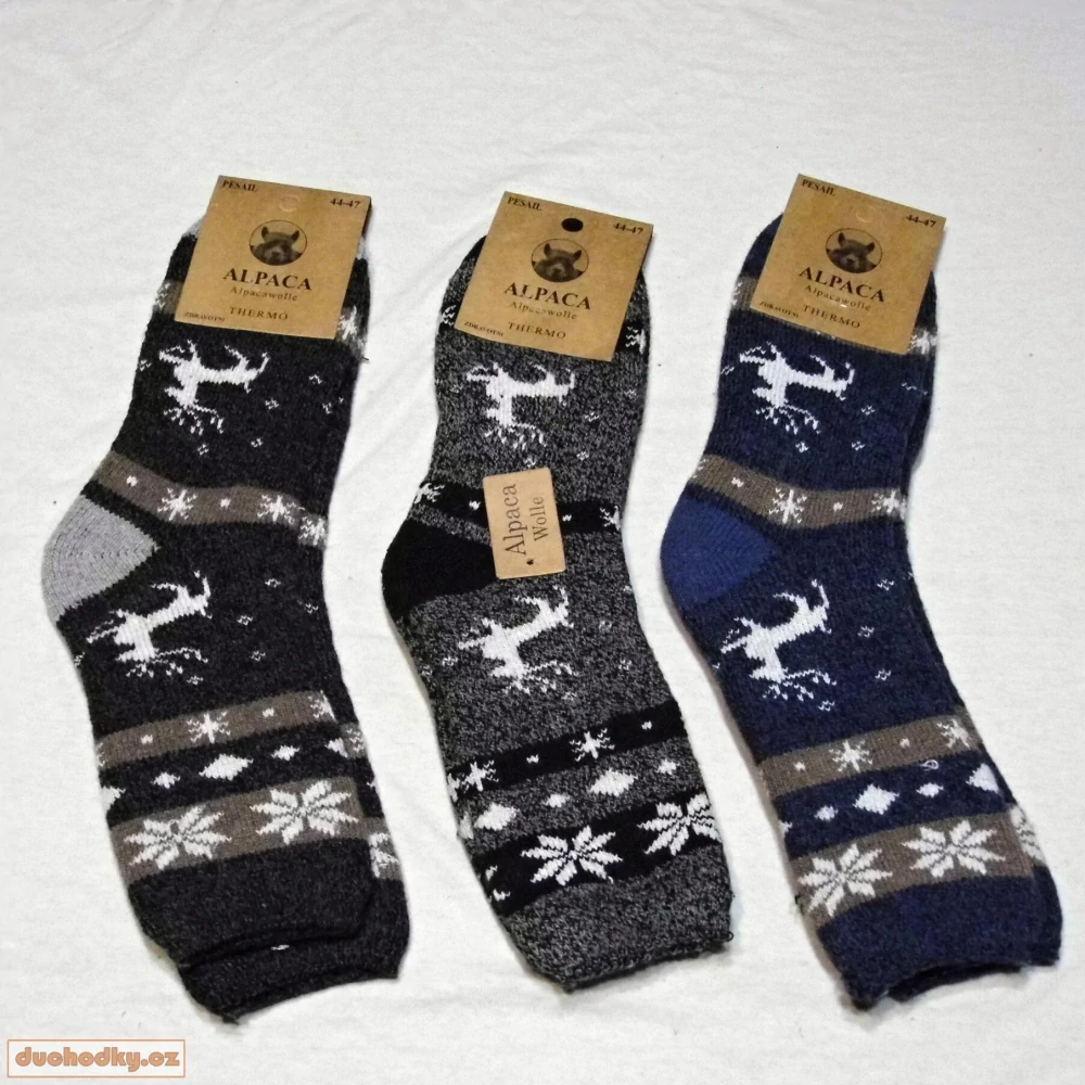 Pánské zimní  ponožky alpaka  WZ08