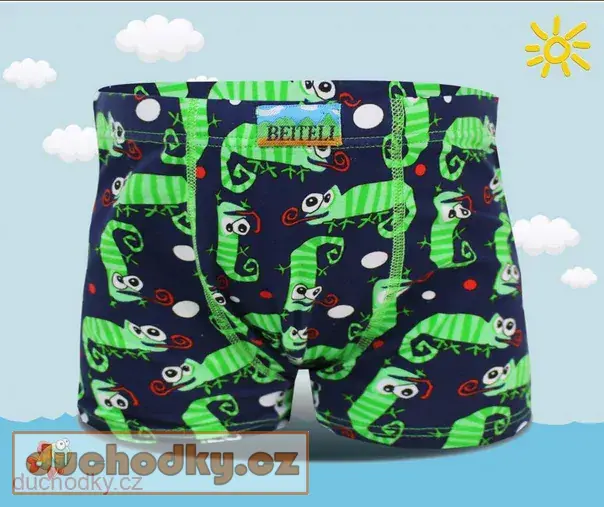 Chlapecké boxerky veselé ještěrky