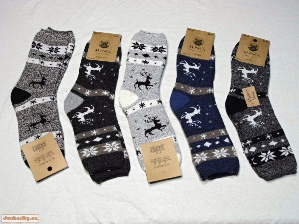 Pánské zimní  ponožky alpaka  WZ08