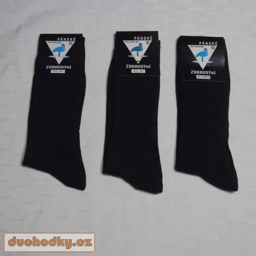 Pánské zdravotní ponožky černé