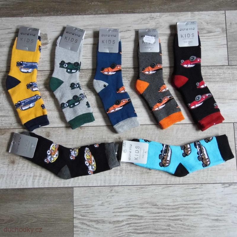 dětské thermo ponožky  autíčka