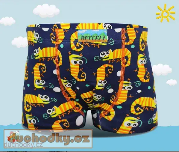Chlapecké boxerky veselé ještěrky