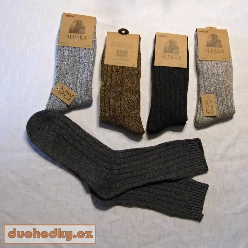 Pánské zimní  ponožky alpaka Uk LOOKeN 