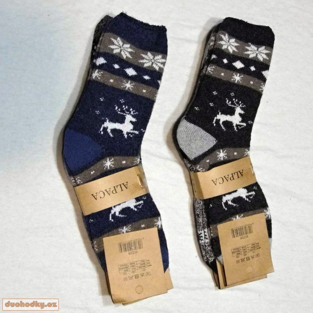 Pánské zimní  ponožky alpaka  WZ08