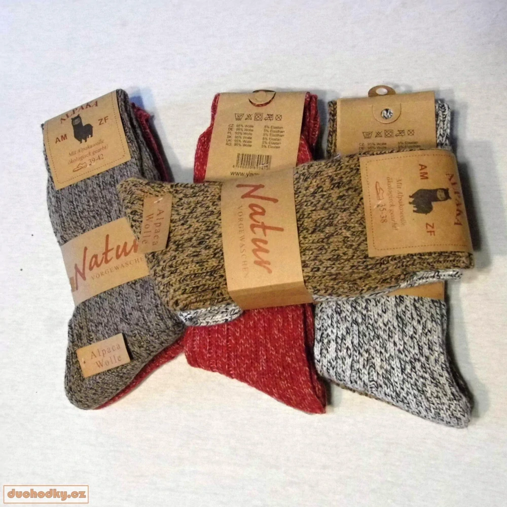 Dámské zimní  ponožky alpaka GB30