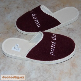 domácí obuv - pantofle paní domu