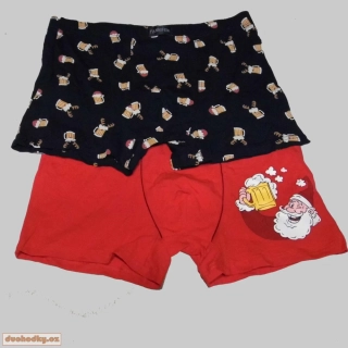 Vánoční pánské boxerky 2 ks